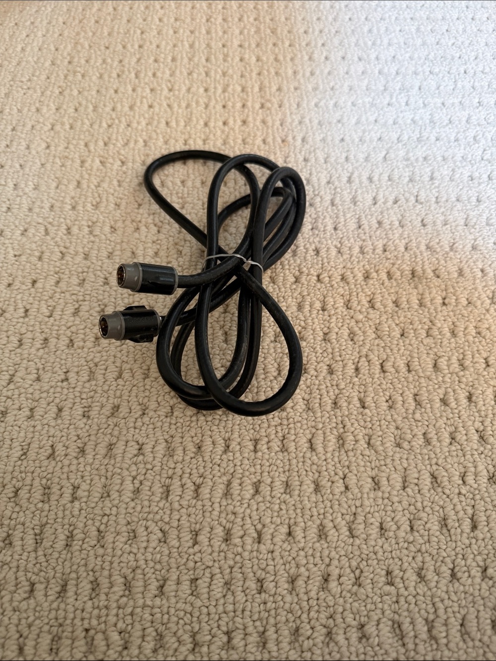 Black 2-Pin DIN Cable